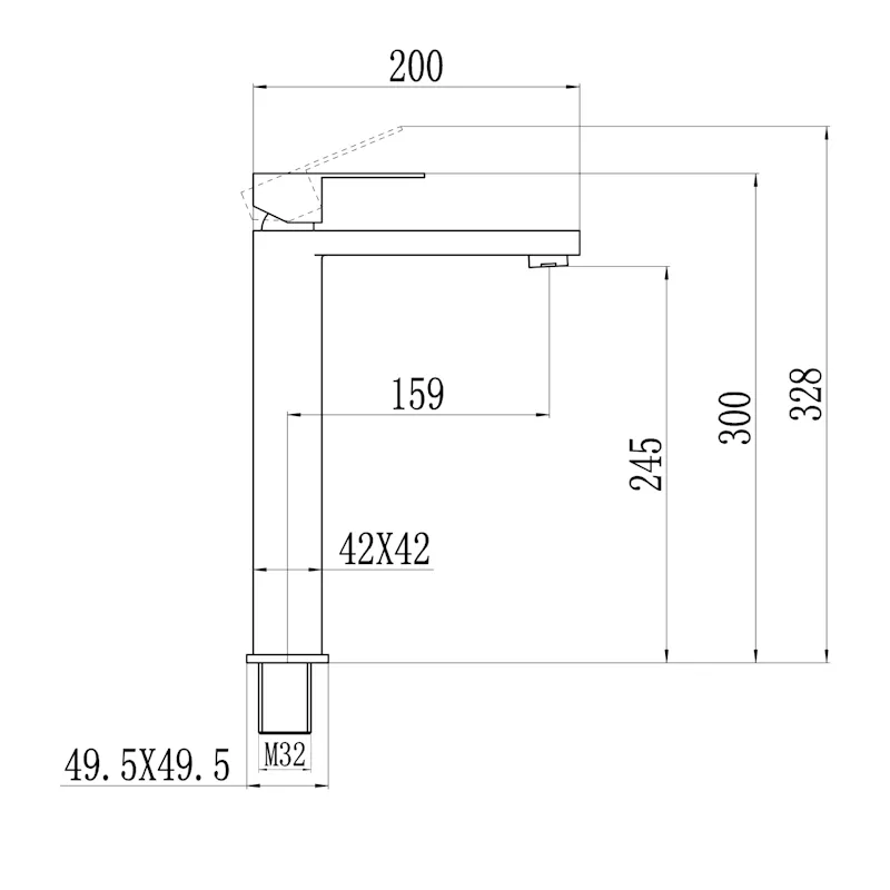 Смеситель для умывальника Fmark FS8711C