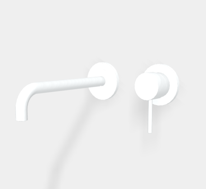 Смеситель для раковины Fima Carlo Frattini Spillo Up, белый матовый (F3051WLX9BS)