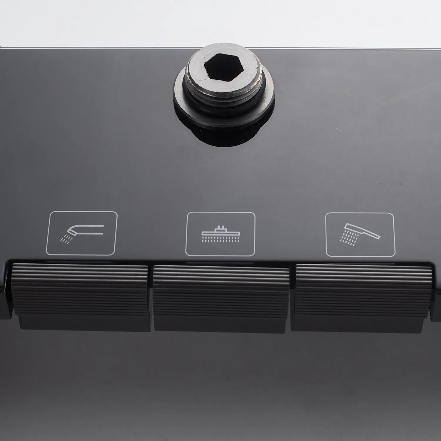 Душевая система Shevanik S4726T, оружейная сталь