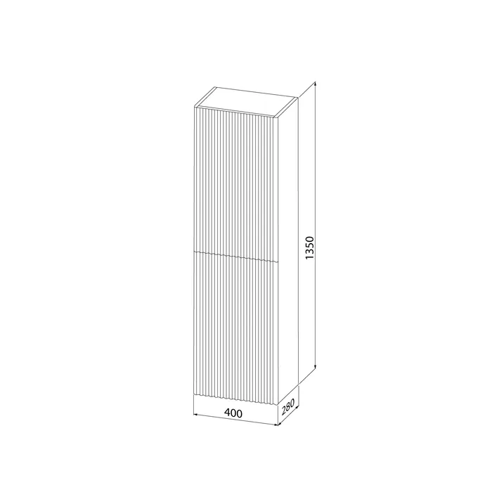 Пенал подвесной IDDIS Aiger 40 см, белый (AIG40W0i97)