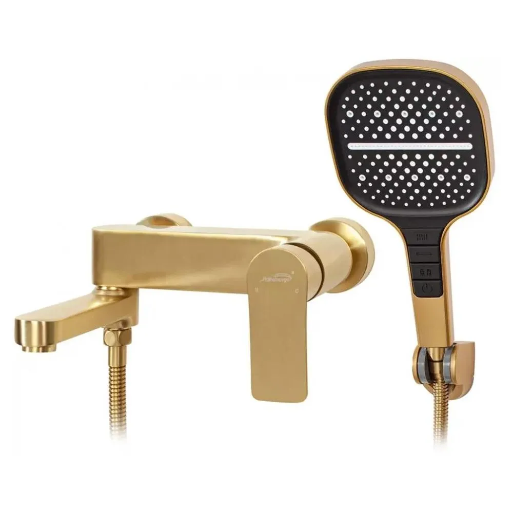 Смеситель для ванны Hansberge H4010MG, матовое золото