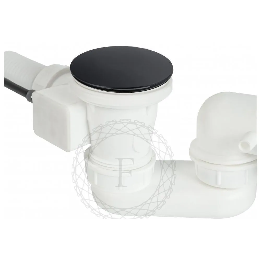 Слив-перелив (полуавтомат, 80 см.) FILARETE FL80BL, черный