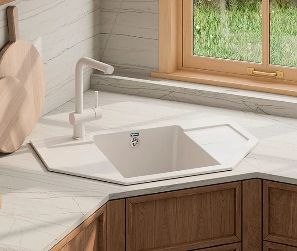 Кухонная мойка Ulgran U-609-331, белый