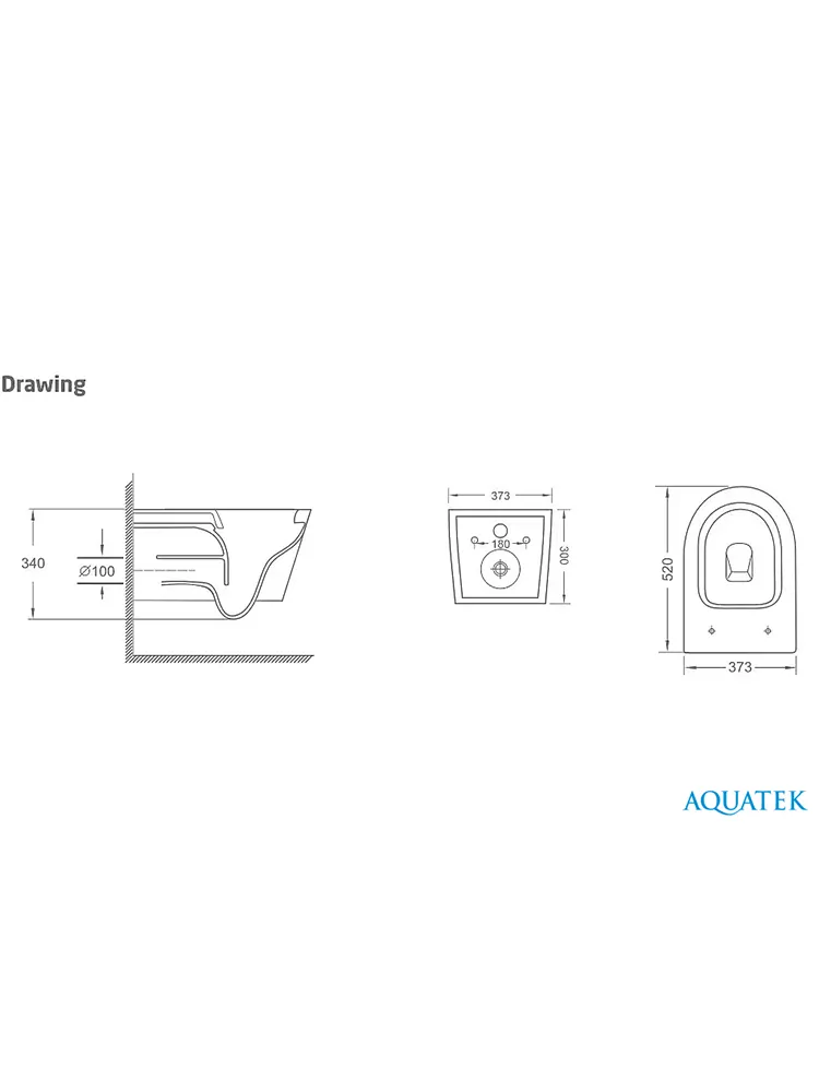 SET AQUATEK СИРИУС (рама AQUATEK Standard INS-0000012(без клавиши и крепежа) + унитаз AQ1582T-00 СИРИУС TORNADO с тонким сиденьем soft-close)