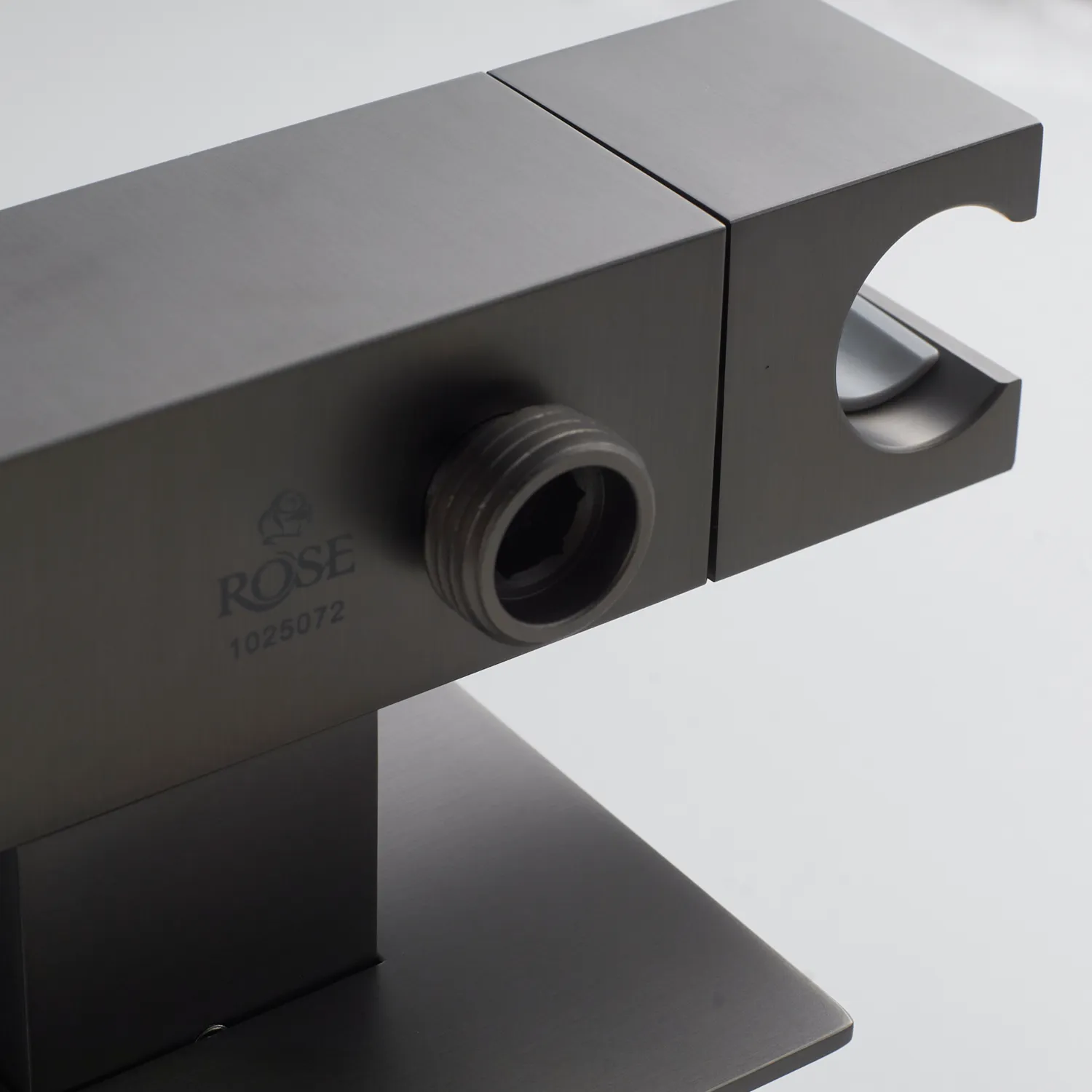 Гигиенический душ с термостатом Rose R965T, оружейная сталь