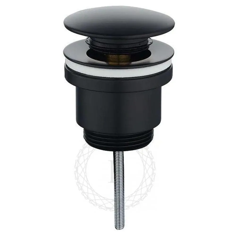 Донный клапан для раковины FILARETE FL75BL, черный