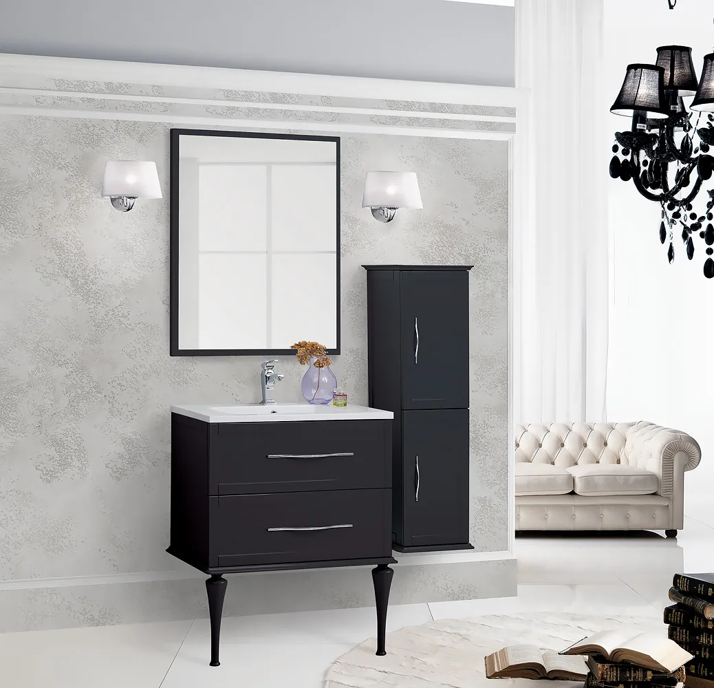 Зеркало Cezares Tiffany 730х40х900, Nero Grafite (45044)