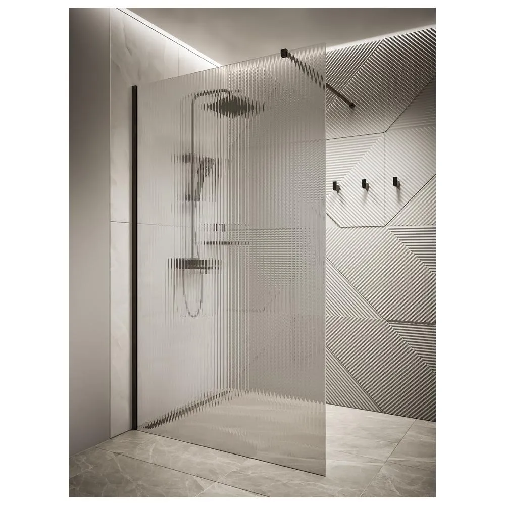 Душевая перегородка Knotlor WI120CG1BL 120х200, черный