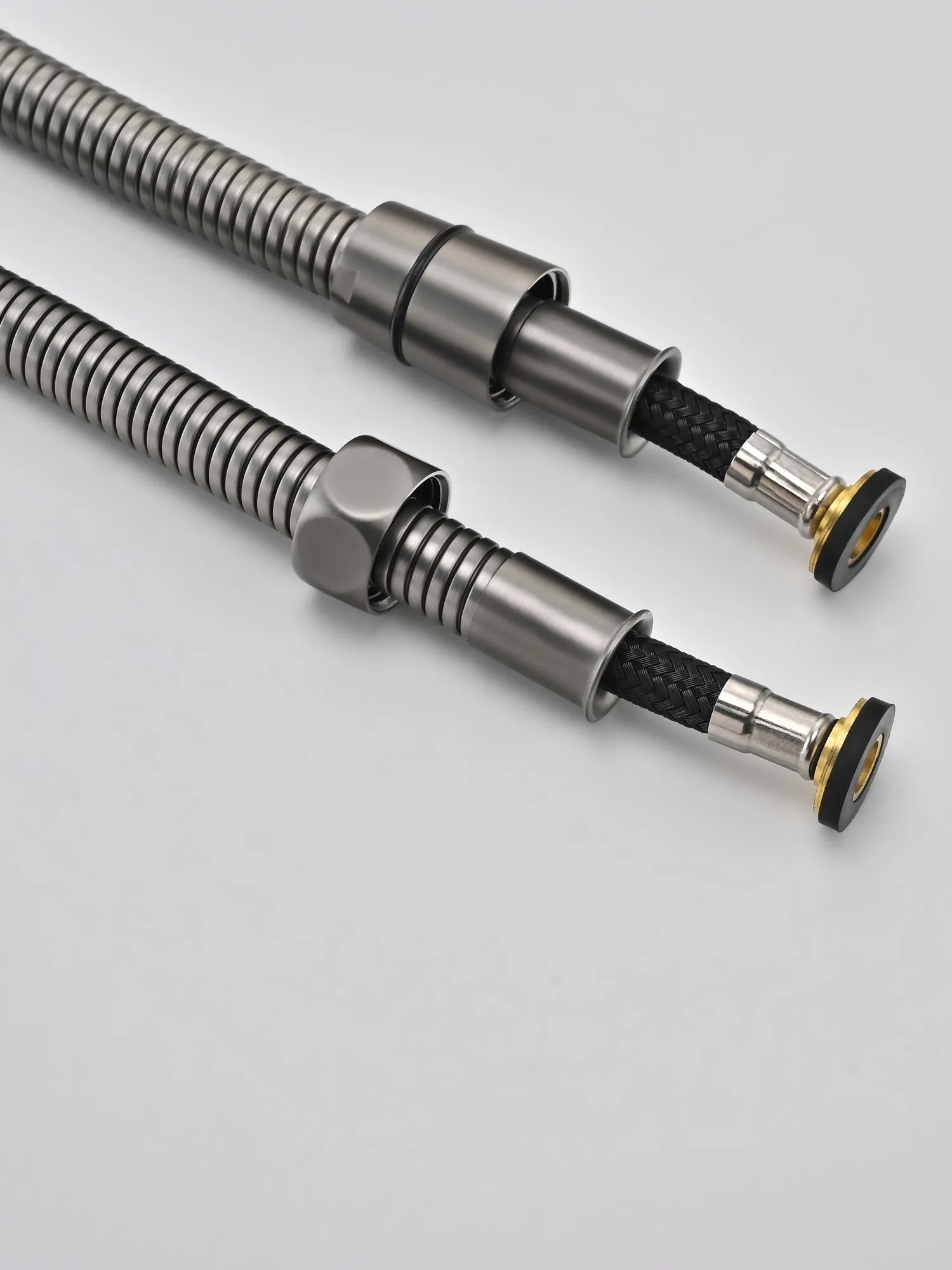 Гигиенический душ со смесителем Rose R245T, оружейная сталь