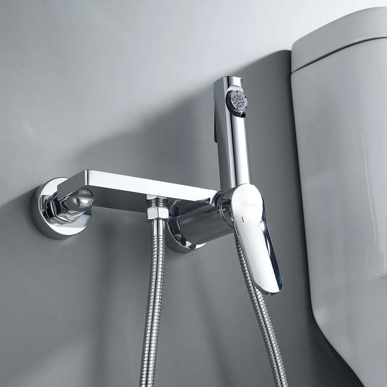 Гигиенический душ со смесителем Shevanik S4305-1, хром