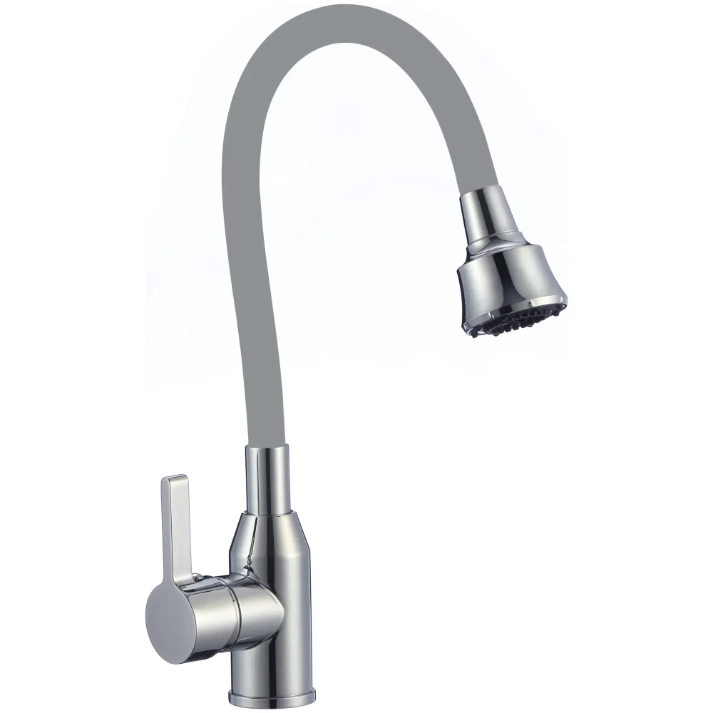 Смеситель для кухни с гибким изливом и режимом душ Fmark FS8266A-04, хром