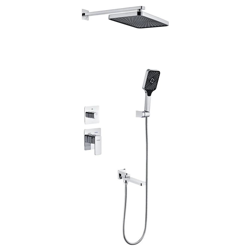 Душевая система встраиваемая Fmark FS8748-3A, хром