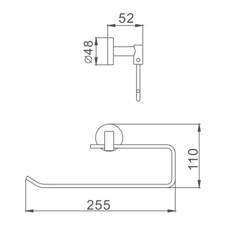 Полотенцедержатель D-Lin D232100, хром