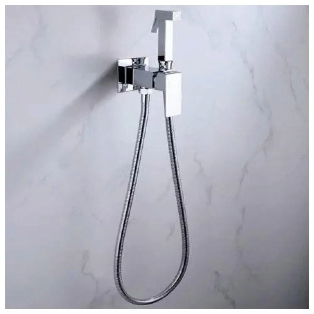 Гигиенический душ со смесителем встраиваемый Grocenberg GB002CR, хром