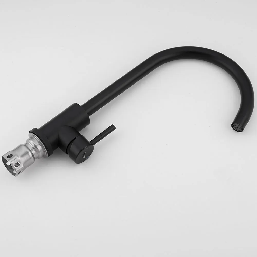 Смеситель для кухни FRAP F40899-4, черный