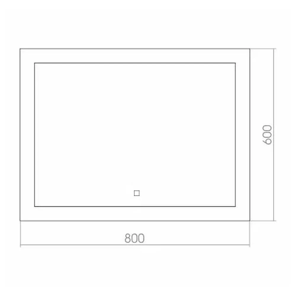 Зеркало Silver Mirrors Норма 800х600 (сенсорный выключатель)