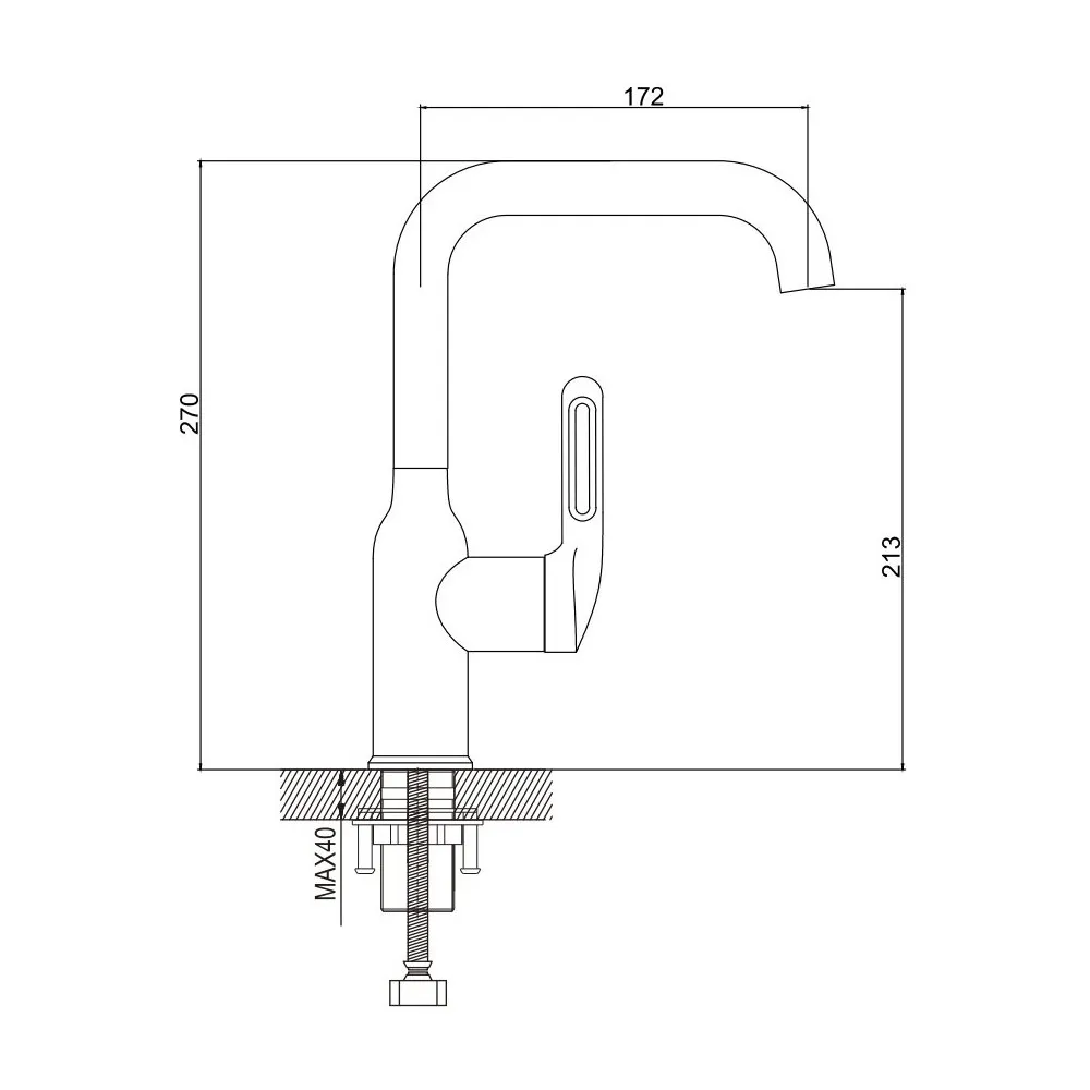 Смеситель для раковины Raffine F201C, белый