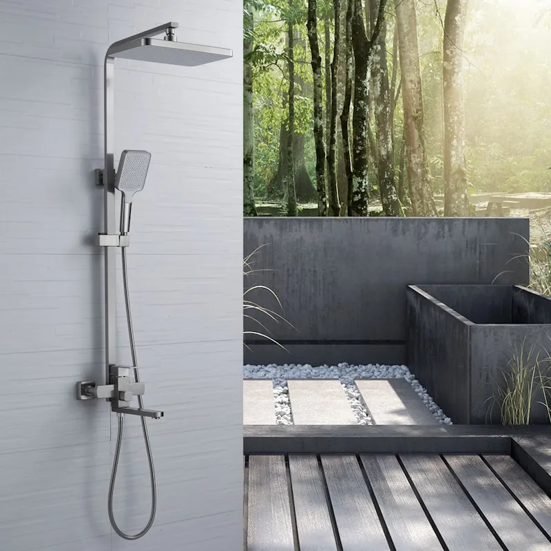 Душевая система Shevanik S7036L, сатин