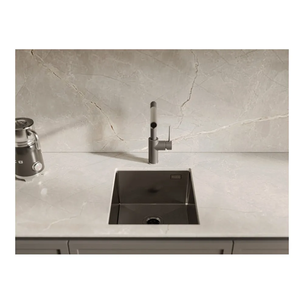 Кухонная мойка Rivelato Rinox 3844 UN PVD, черный