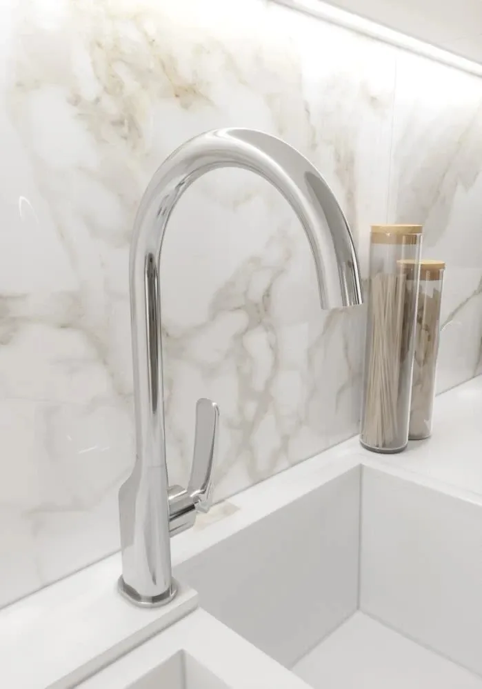 Смеситель для кухни Knotlor KN-41, хром