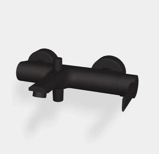 Смеситель для ванны и душа Fima Carlo Frattini Mast, черный матовый (F3134/1NS)