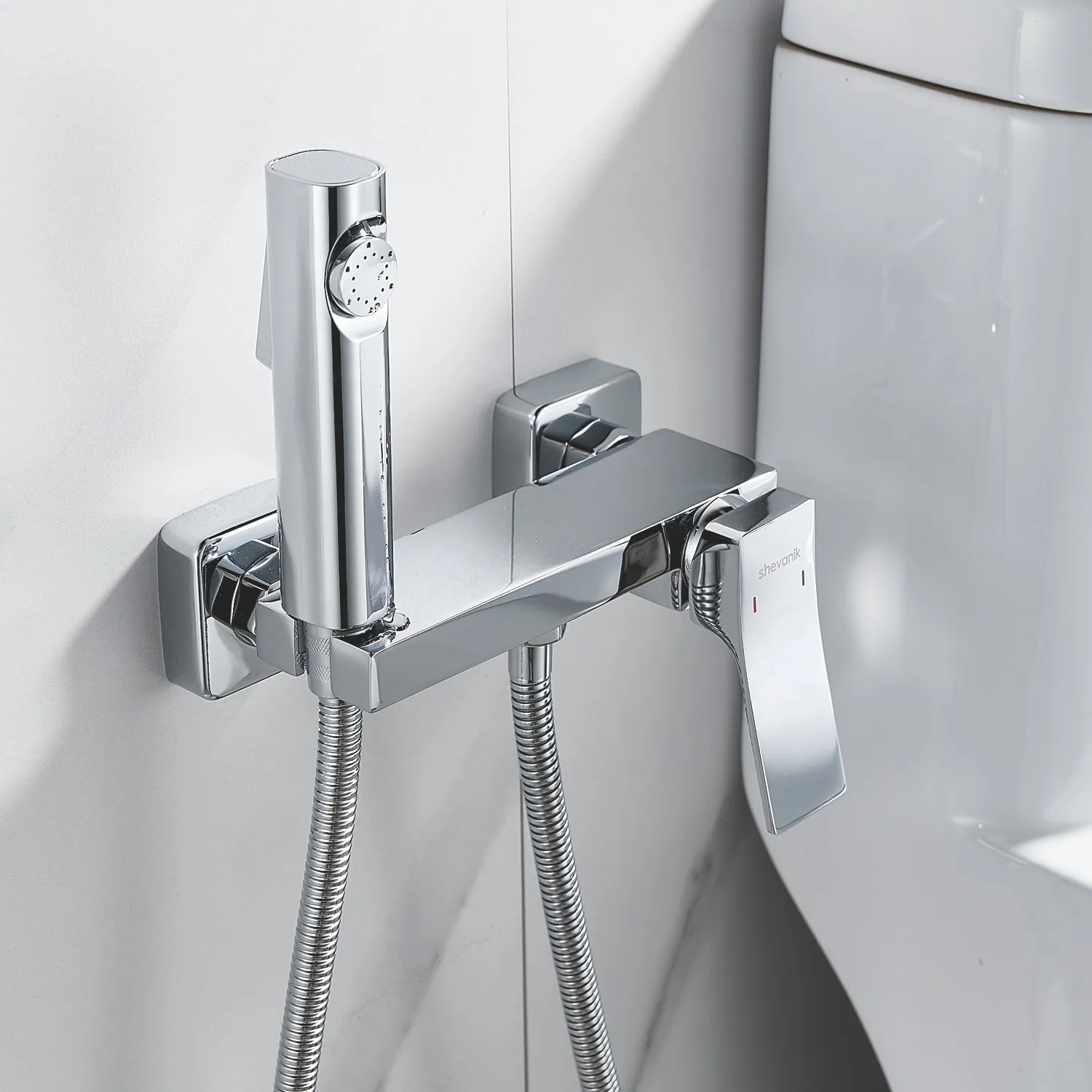 Гигиенический душ со смесителем Shevanik S4005-1, хром