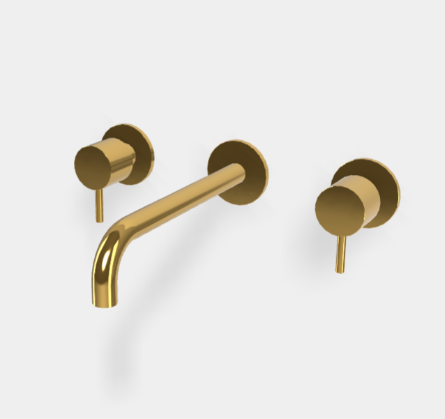 Смеситель для раковины Fima Carlo Frattini Spillo Up, золото (F3161/5OR)