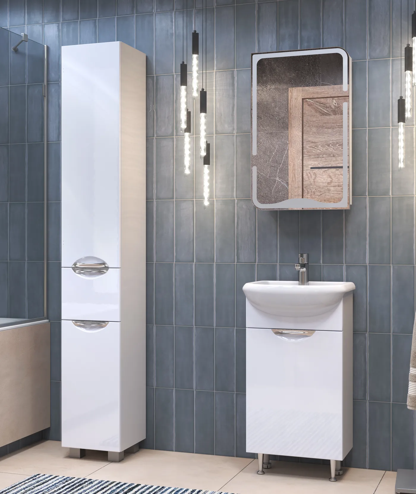 Тумба с раковиной напольная VIGO Callao tn.CAL.UYU.45.1D, 45 см