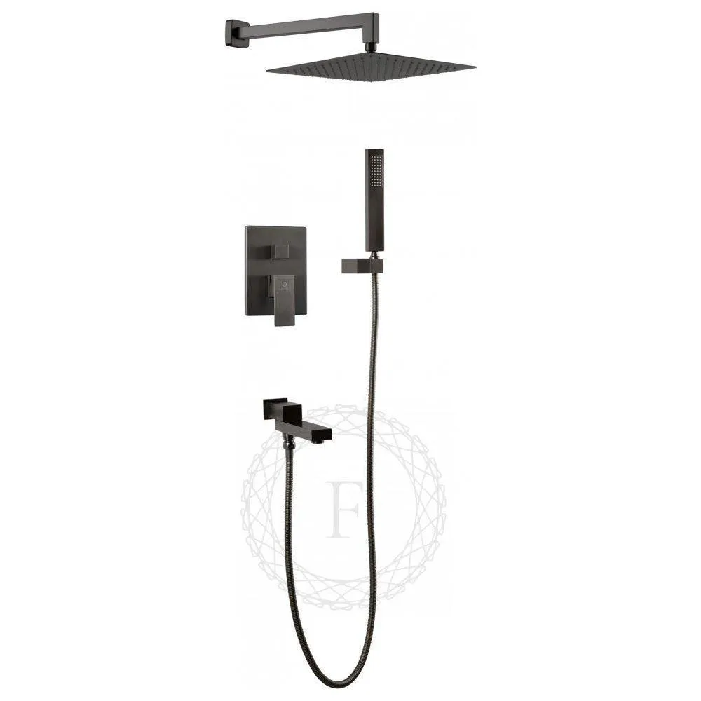 Душевая система встраиваемая FILARETE Fing FL1040BG, графит