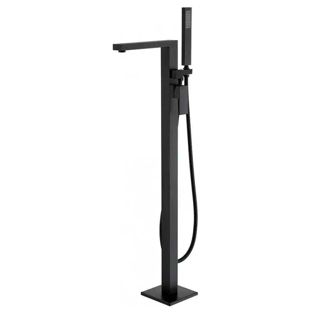 Смеситель напольный для ванны Groсenberg GB800BL, черный