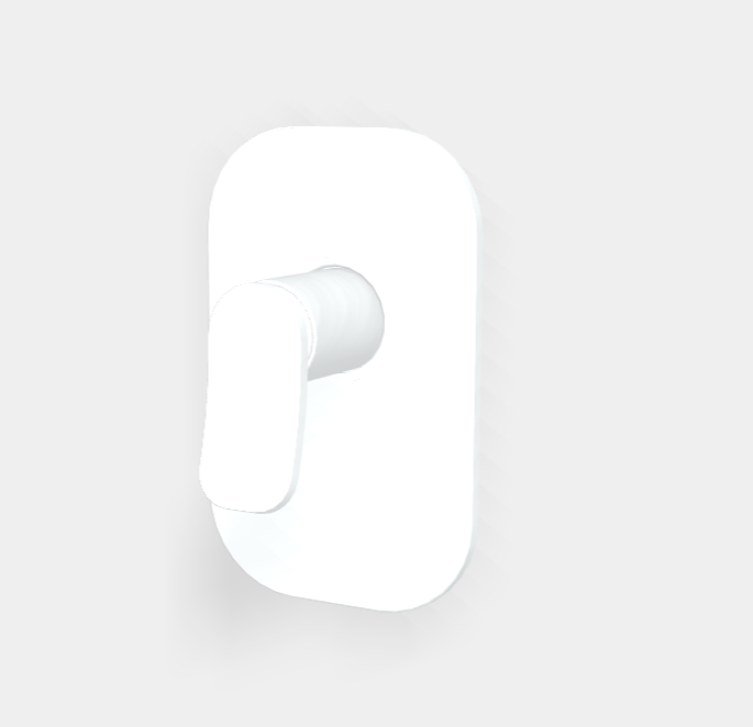 Смеситель для душа Fima Carlo Frattini Flo', на 1 потребитель, белый матовый (F3809X1BS)