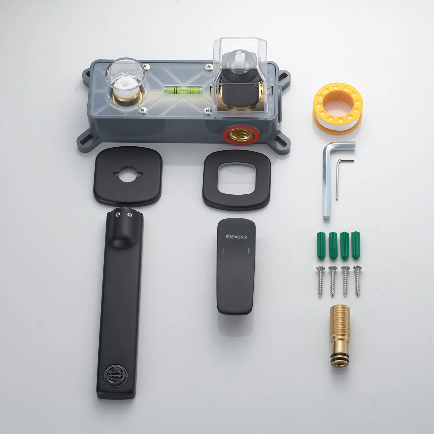 Смеситель для раковины встраиваемый Shevanik S9941H, черный