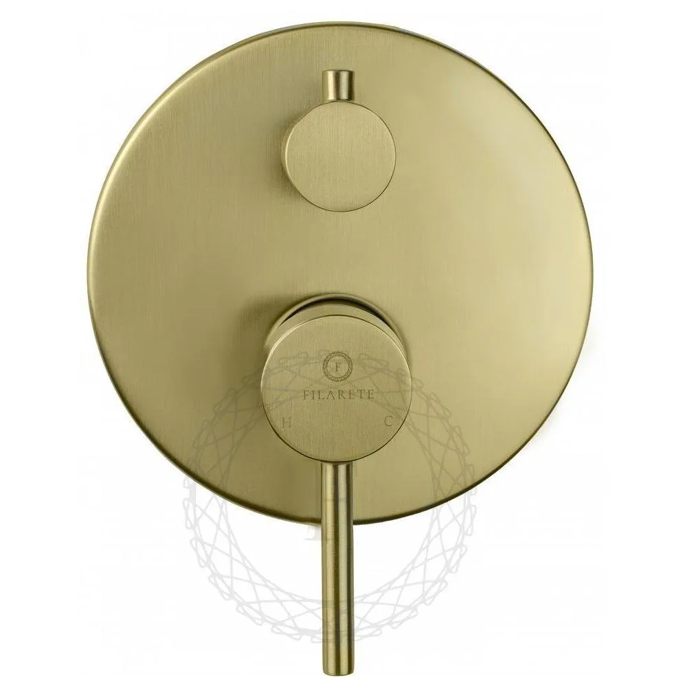 Душевая система встраиваемая FILARETE Roun FL1020MG, матовое золото