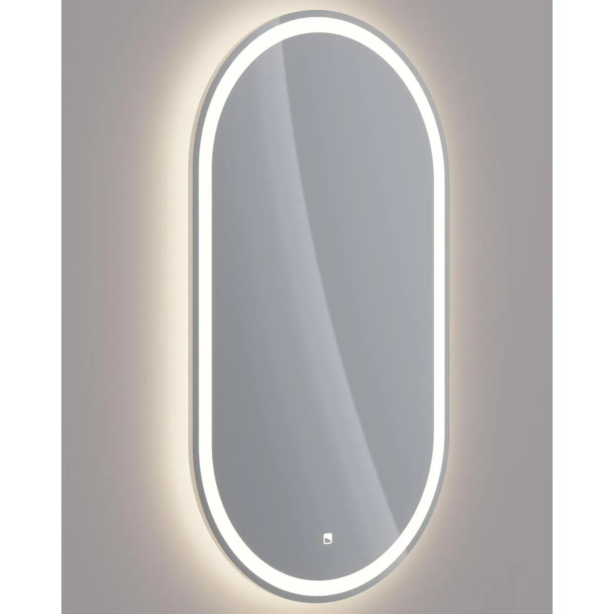 Зеркало Dreja Luno 55x100 см, белый