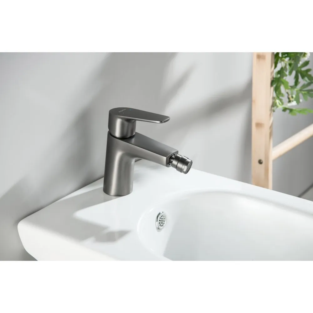 AQ1118BGM БЕТТА смеситель для биде, шлиф. черный хром