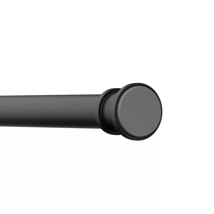Карниз для ванной комнаты, 110-200 см, черный матовый, Elegante, IDDIS, (RSB0120i14)