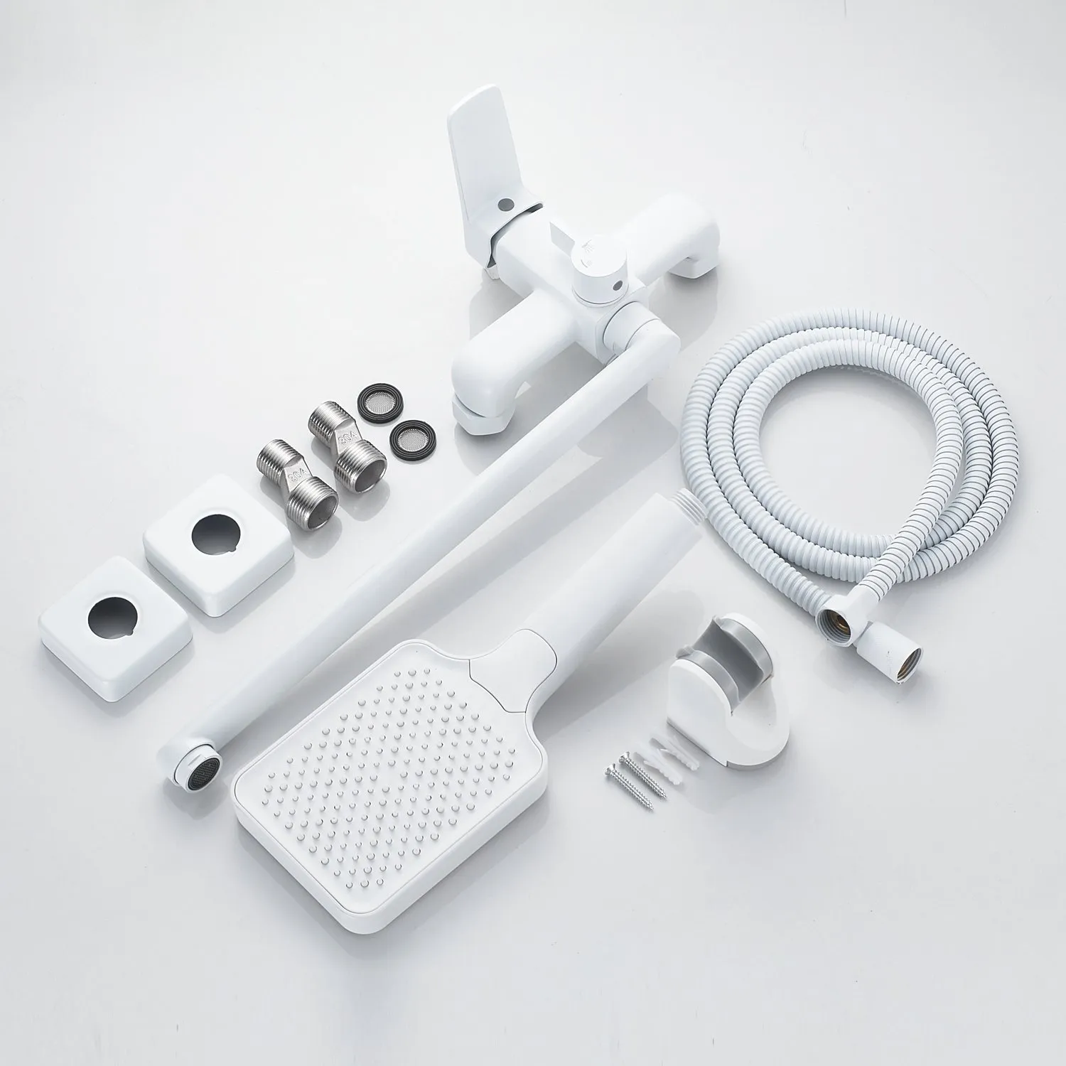 Смеситель для ванны Shevanik S9922C, белый