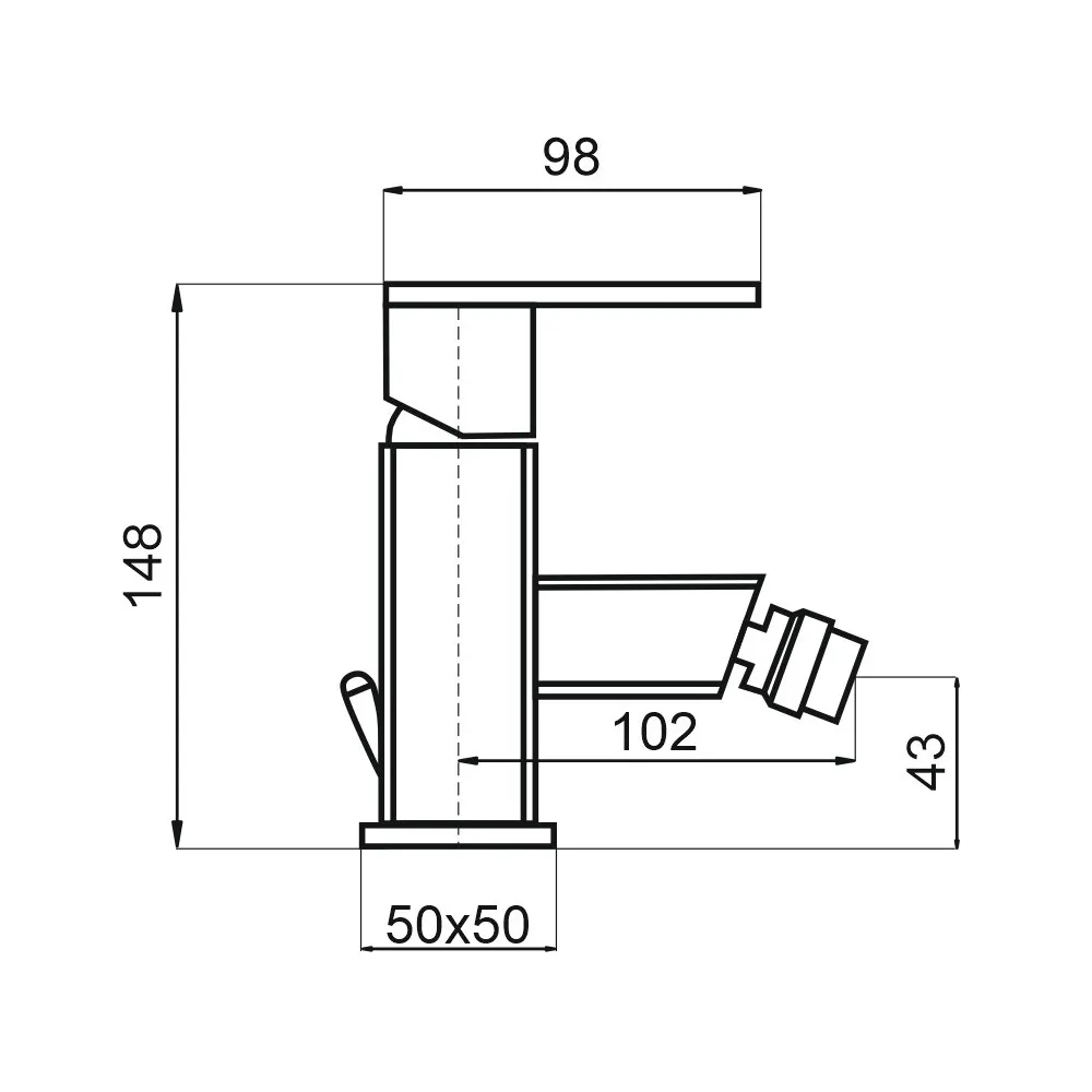 Смеситель для биде Rav Slezak Loira LR544.5, хром