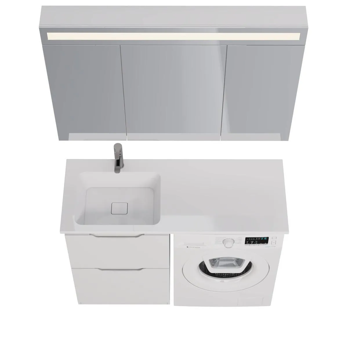 Тумба под раковину напольная Dreja Bona 60 см, белый