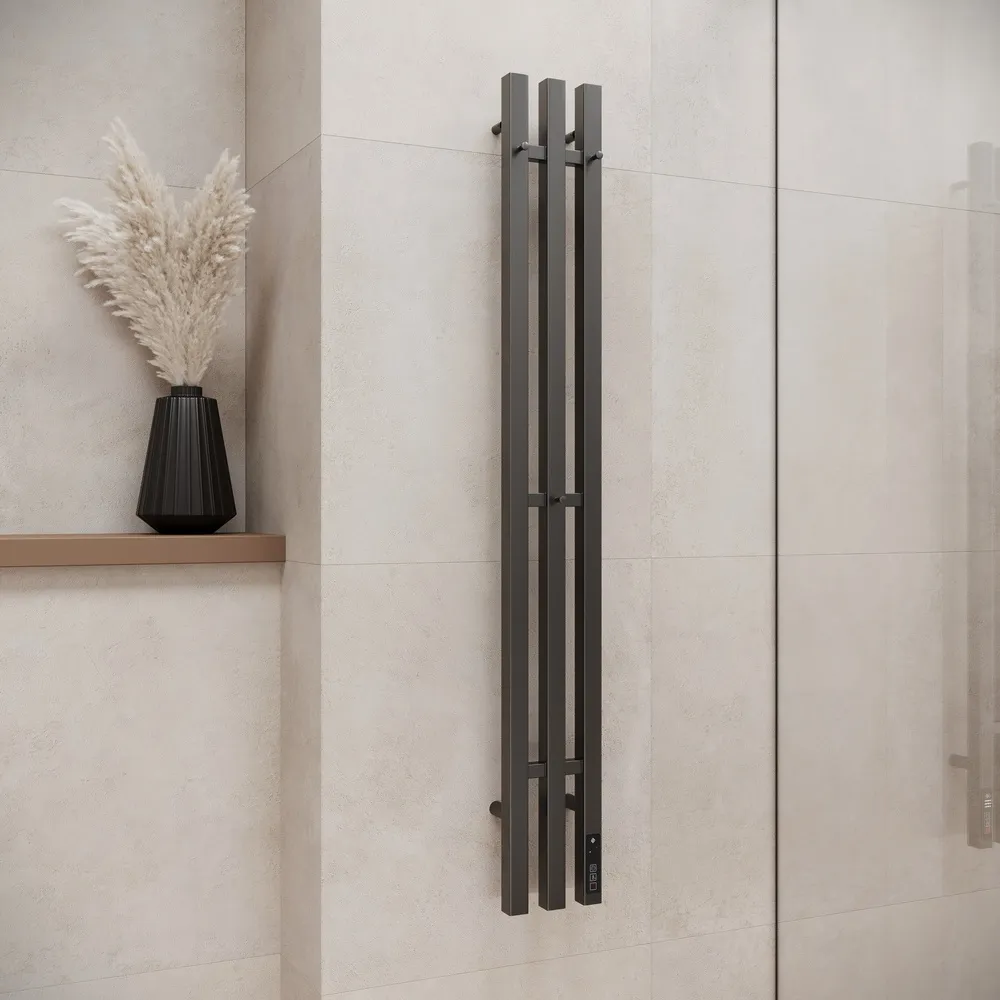 Полотенцесушитель электрический Terminus Стойка TRES проф 120, графит