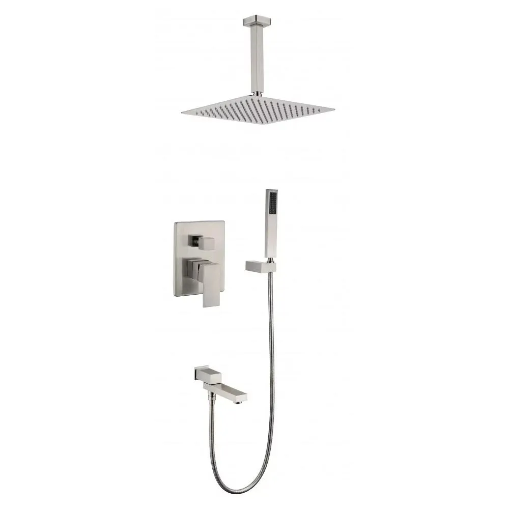 Душевая система встраиваемая Grocenberg GB5089NK-2, никель