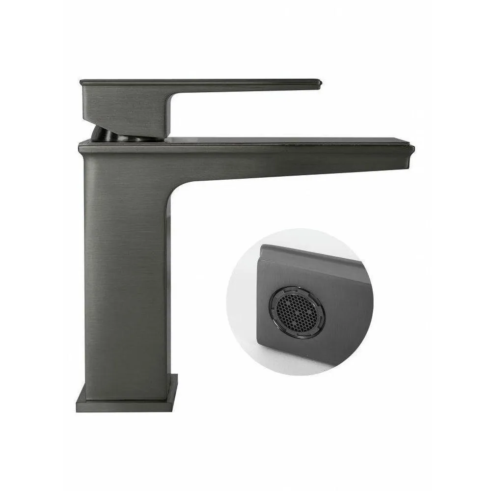 Смеситель для раковины Hansberge H1070BG, графит