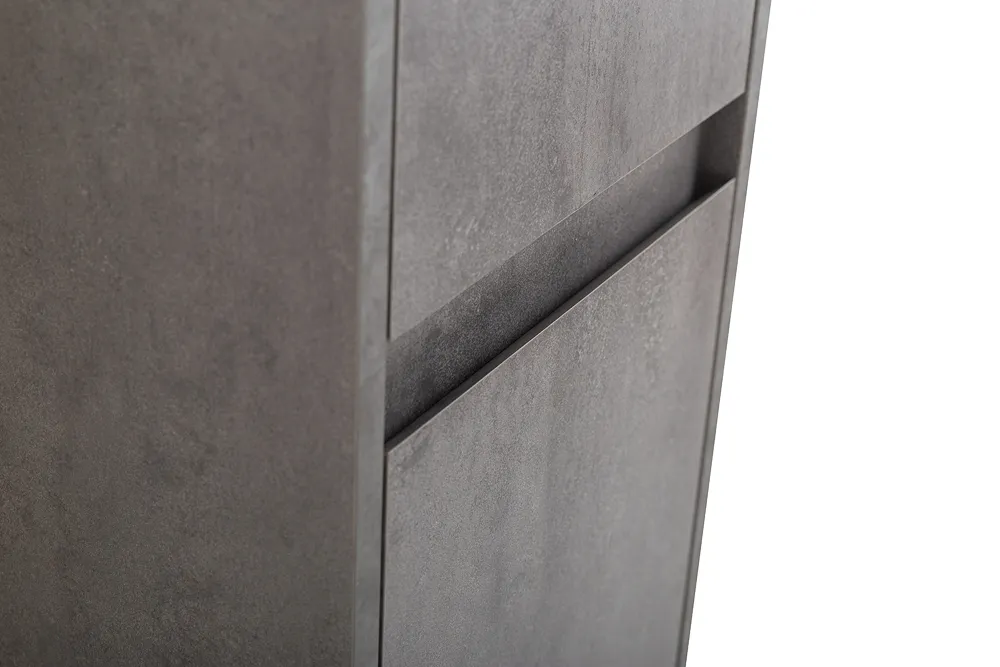 Шкаф подвесной BelBagno Kraft 330х1600х300 мм, Cemento Grigio (KRAFT-1600-2A-SC-CG-L)