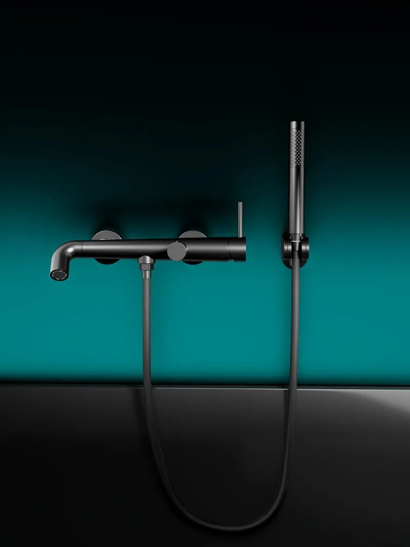 Смеситель для ванны Knotlor SS-32/BL, черный