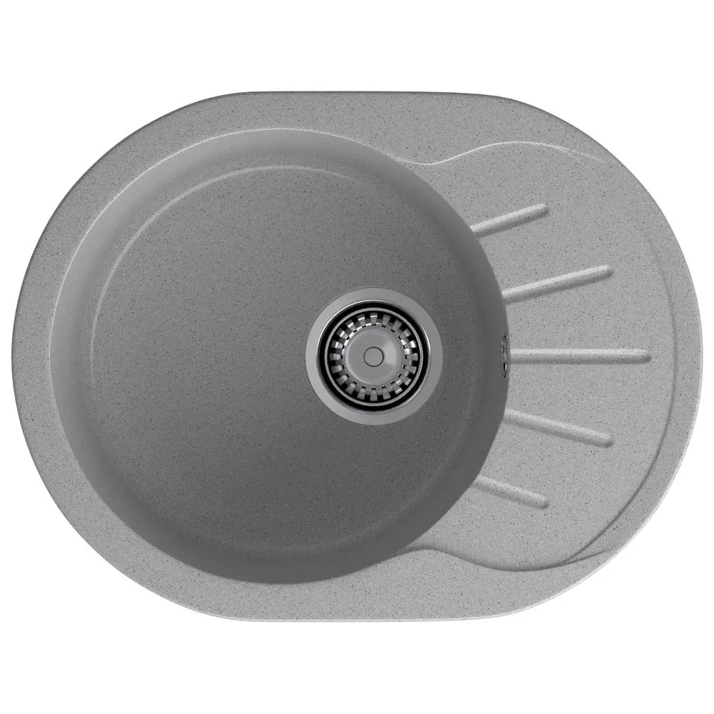 Кухонная мойка GranFest RONDO 580L, серый