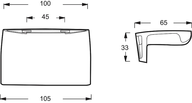 Ручки для ванны Jacob Delafon (E75110-CP) (для Repos, Super Repos, Adagio)