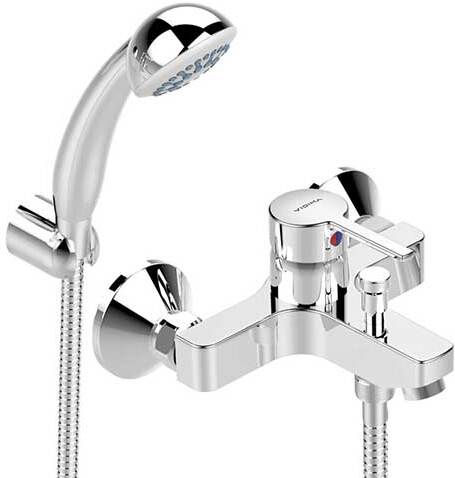 Смеситель Vidima Logik для ванны/душа, душевой гарнитур в комплекте (BA279AA)