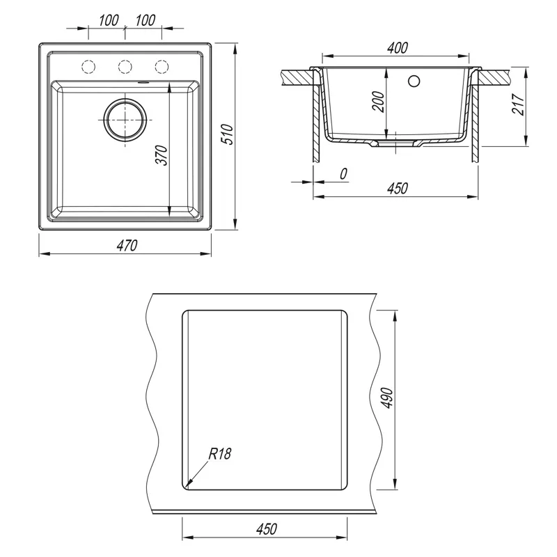 Кухонная мойка Dr. Gans НИКА 25.070.B0470.406, терракота