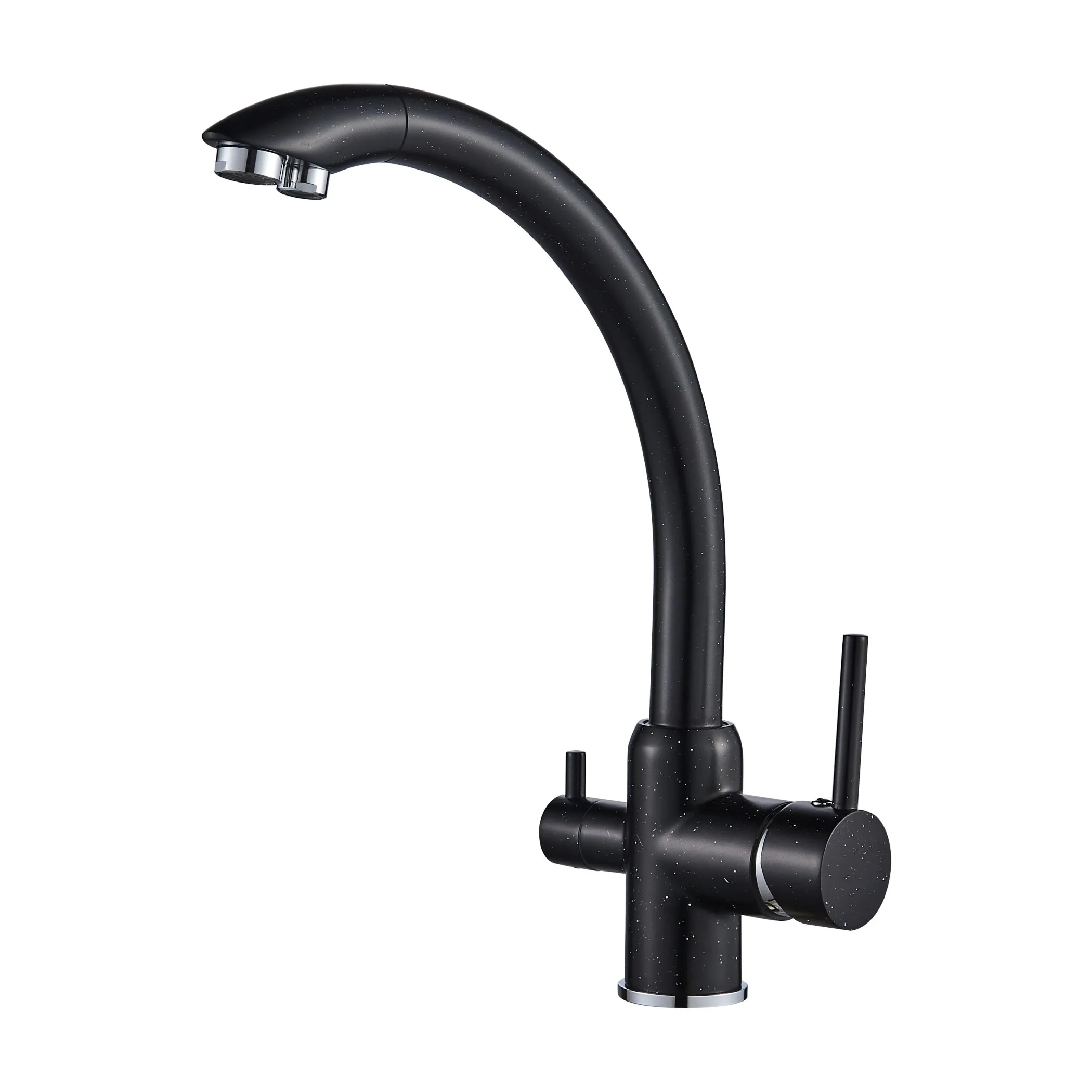 Смеситель для кухни с подключением фильтра для воды D-Lin D159315-5A, черный