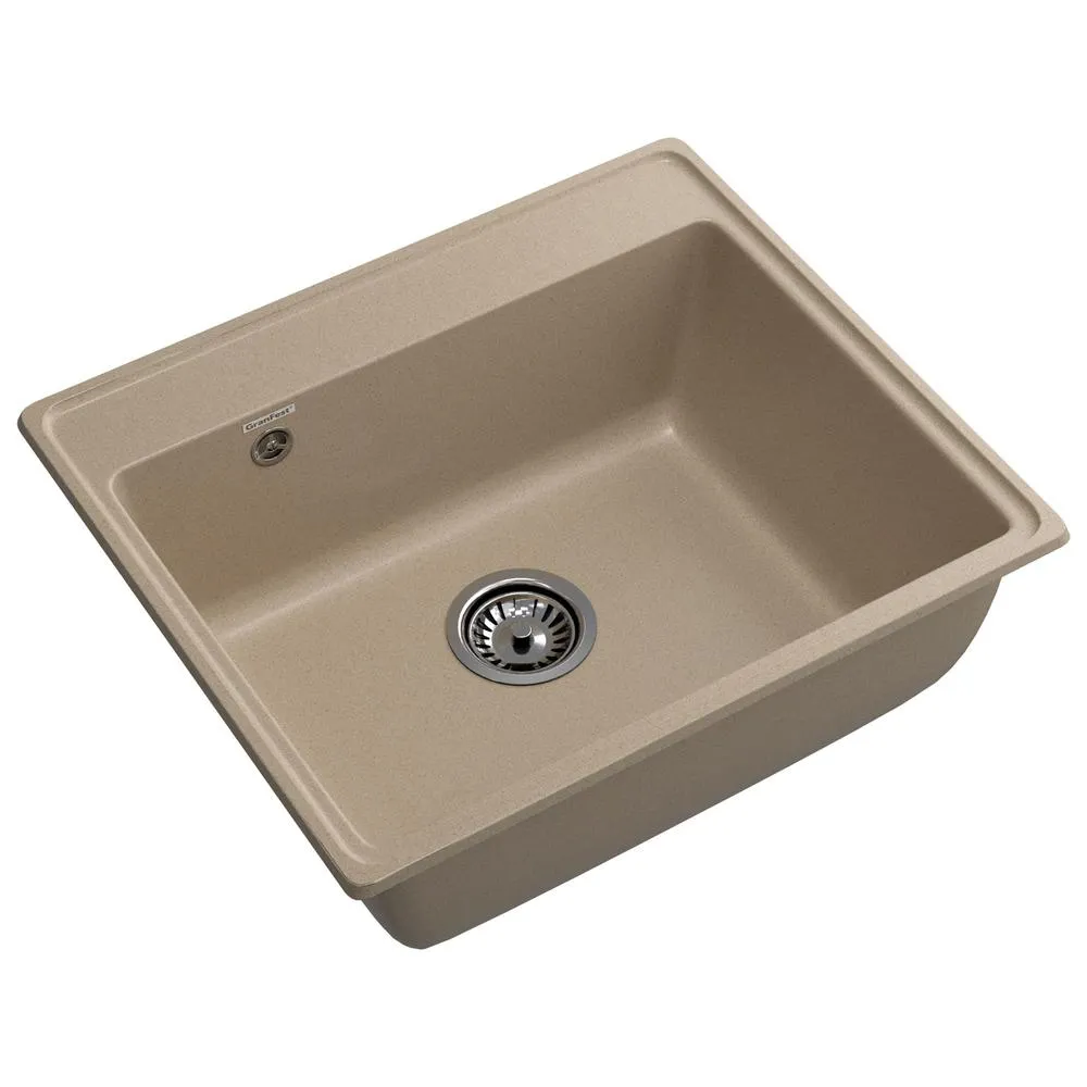 Кухонная мойка GranFest VERTEX 580, песочный